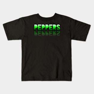 Peppers - Healthy Lifestyle - Foodie Food Lover - Graphic Typography Kids T-Shirt